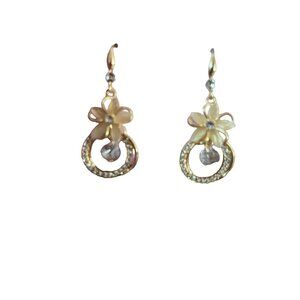 Bloomingdale’s Crystal Geometric Multi-Layered Circle Flower Fashion Earrings